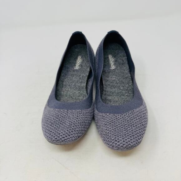 Allbirds Tree Breezers Flats Size 7 Gray Knit Comfort Sustainable Shoes W7 - Picture 4 of 11